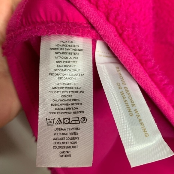 Lou & Grey Womens Pullover fleece Jacket size XS bright pink - Picture 4 of 5